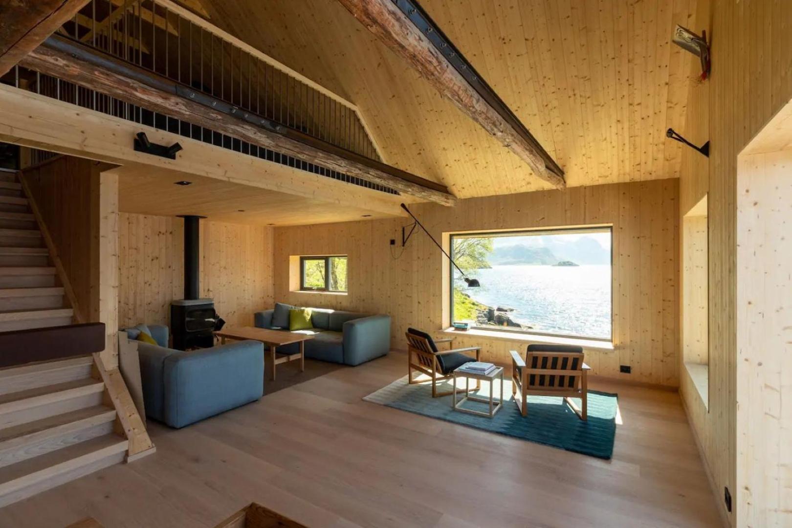 Minkfarmen, Spacious Seaside Cabin With Scenic View Ramberg Luaran gambar